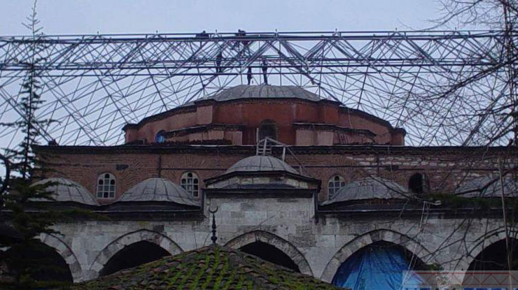 Küçük Ayasofya Camii Resterasyonu Camii Üzeri Uzay Kafes Sis.Çatısı 